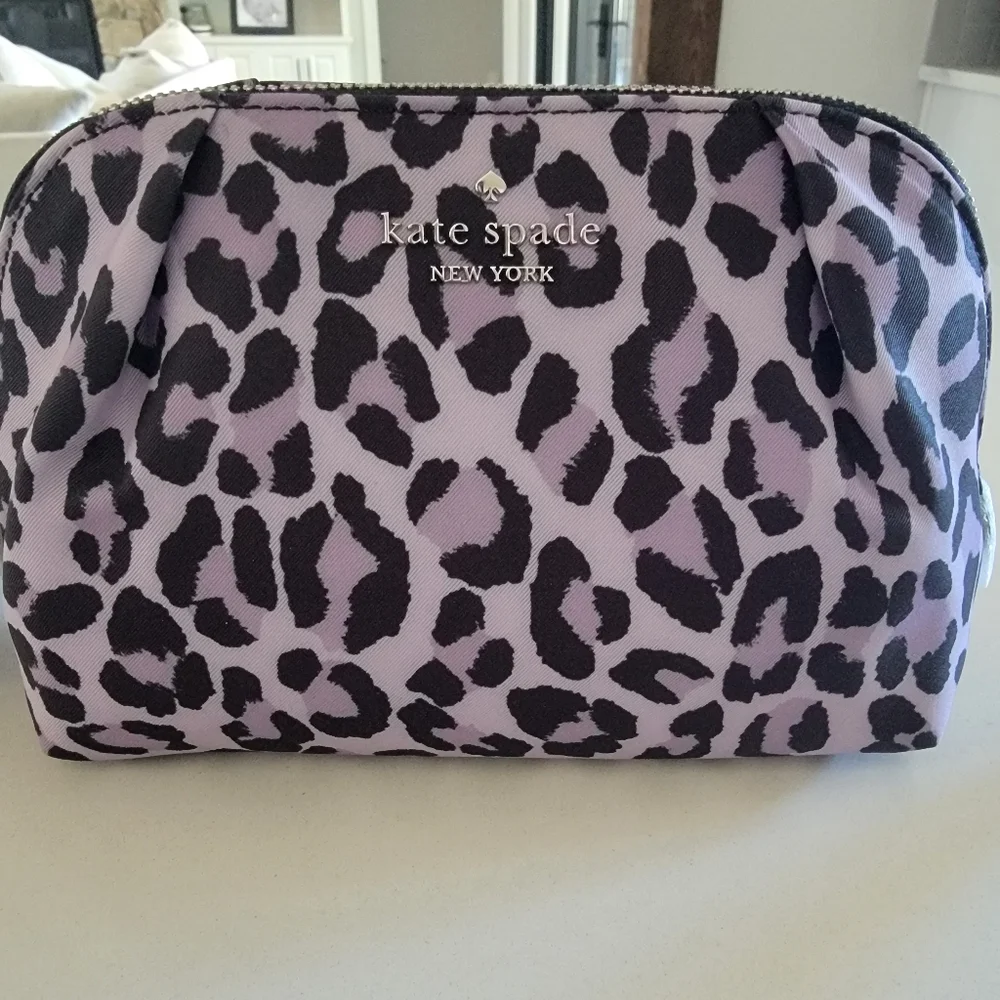 ***BUNDLE***Kate Spade Cosmetic Bag NWT And Rose Gold Tone Earrings NWT